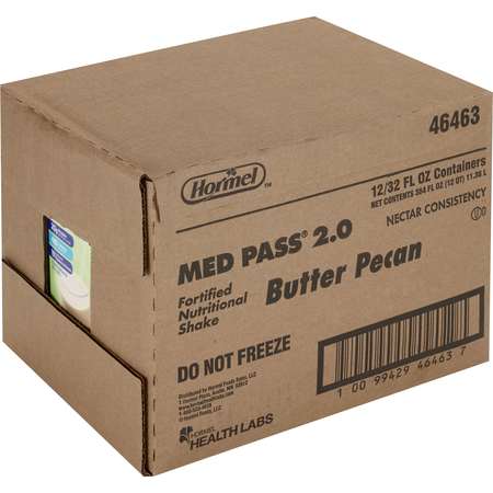 Med Pass Balanced Fortified Nutrition Butter Pecan - IDDSI Level 2, PK12 46463